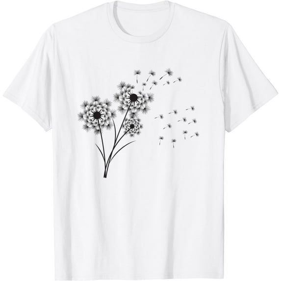 Bichon Frise Flower Fly Dandelion T-Shirt