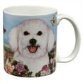 thumbnail image 1 of Bichon Frise Garden Party Fun Mug, 1 of 1