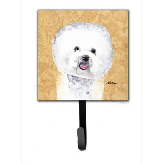 Bichon Frise Leash Holder Or Key Hook