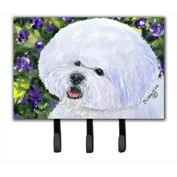 Bichon Frise Leash Holder or Key Hook