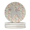 thumbnail image 1 of Bichon Frise Merry Christmas Large Sandstone Coasters Pack of 4 4 in x 4 in, 1 of 3