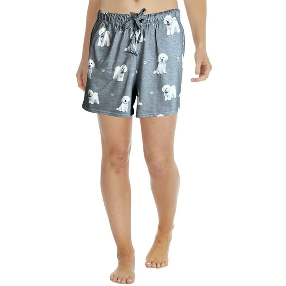 Bichon Frise Pajama Shorts Women - Super Soft and Comfortable - Perfect for Bichon Frise Gifts - Womens Lounge Shorts