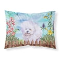 thumbnail image 1 of Bichon Frise Spring Fabric Standard Pillowcase, 1 of 2