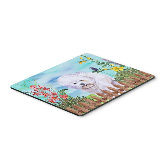 Bichon Frise Spring Mouse Pad Hot Pad or Trivet