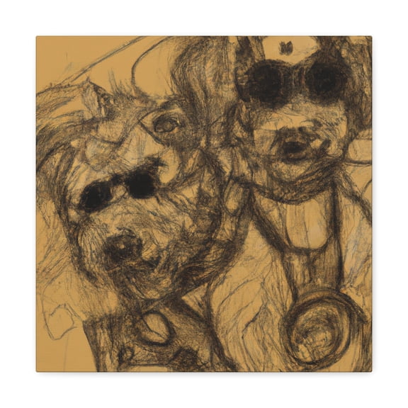 Bichon Frise Steampunk - Canvas
