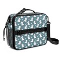 thumbnail image 1 of Bichon Frise and Dog Paw Print Insulated Lunch Bag with Shoulder Strap and Bottle Holder,Bento School Lunch Bag Box,11x9.5x3.5 Inches, 1 of 5
