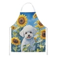thumbnail image 1 of Bichon Frise in Sunflowers Apron, 1 of 5
