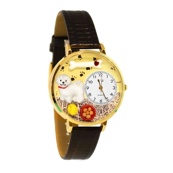 Bichon Watch in Gold (Large)