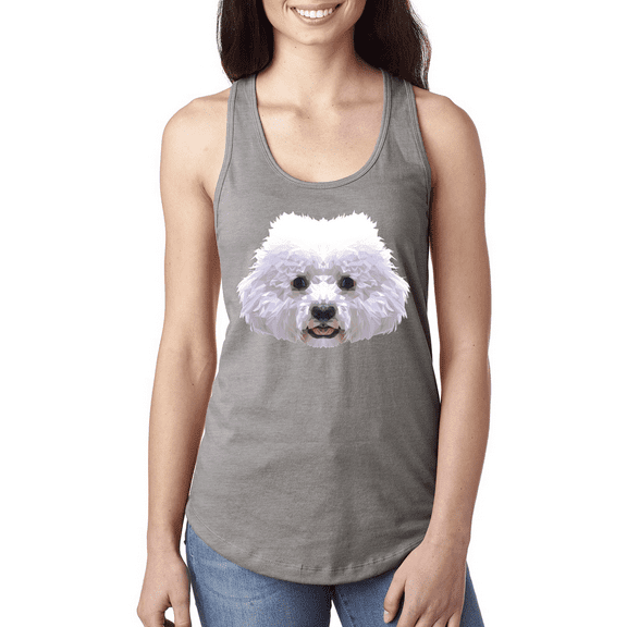 Bichron Dog Animal Lover Ladies Racerback Tank Top