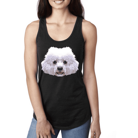 Bichron Dog Animal Lover Ladies Racerback Tank Top