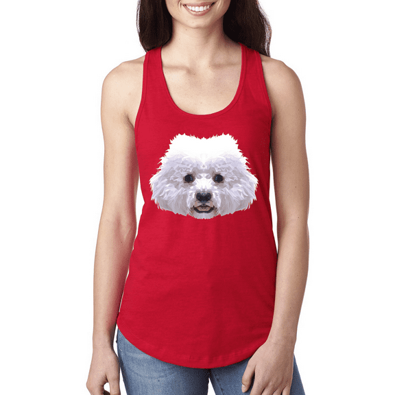 Bichron Dog Animal Lover Ladies Racerback Tank Top