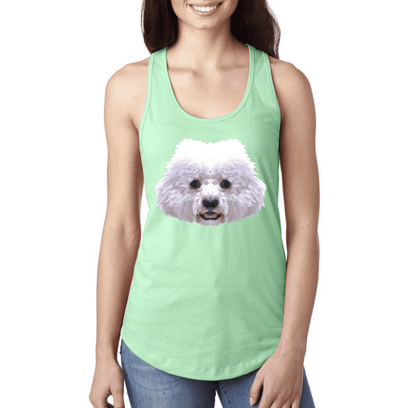 Bichron Dog Animal Lover Ladies Racerback Tank Top