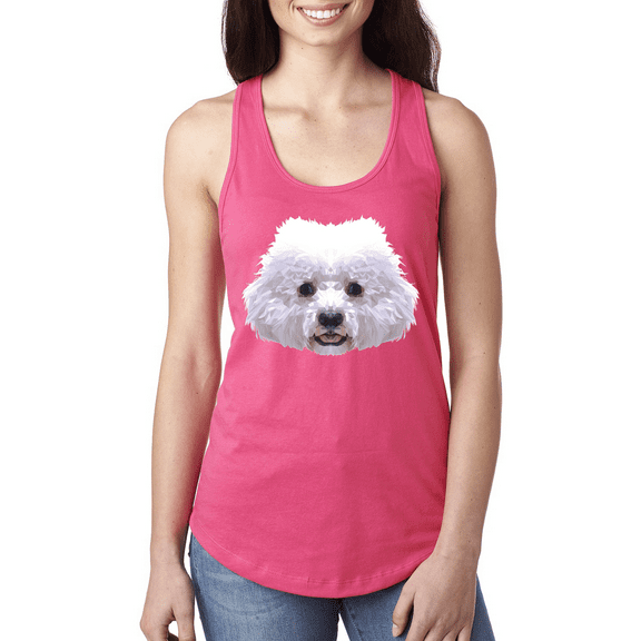 Bichron Dog Animal Lover Ladies Racerback Tank Top