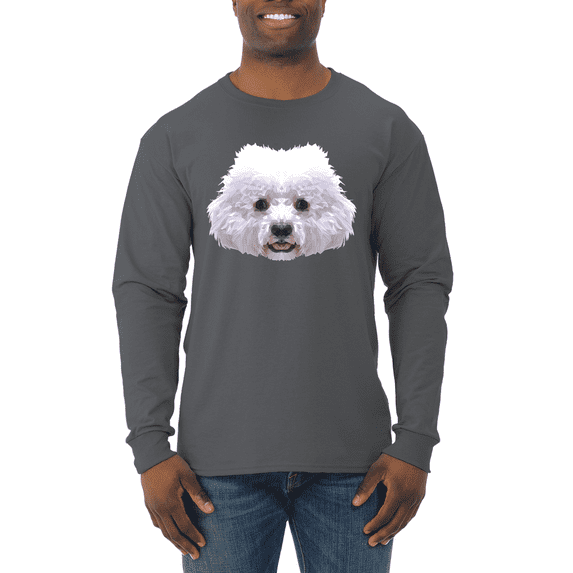 Bichron Dog Animal Lover Mens Long Sleeve Shirt