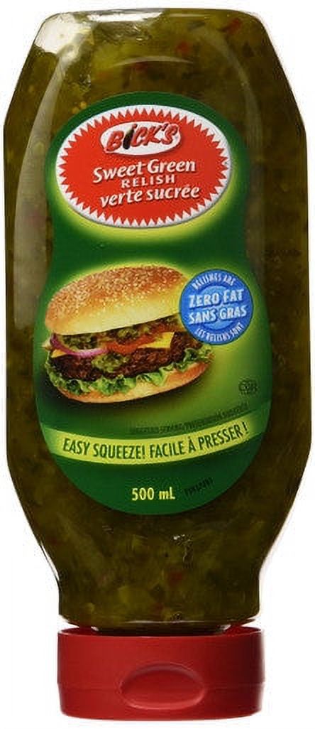 Bick's Squeeze Sweet Green Relish 500ml/15.90oz - Walmart.com