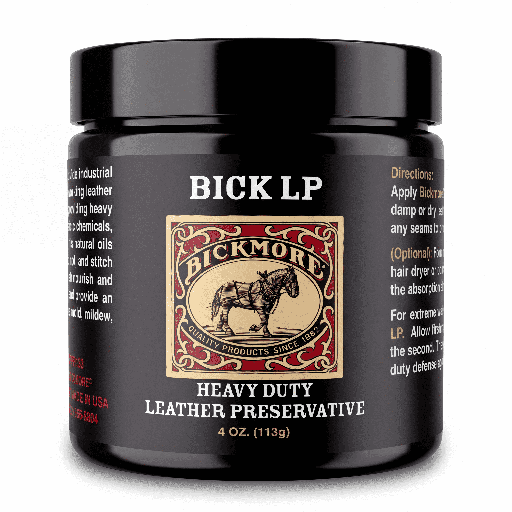 Bickmore Leather Conditioner, Heavy Duty LP Leather Preservative