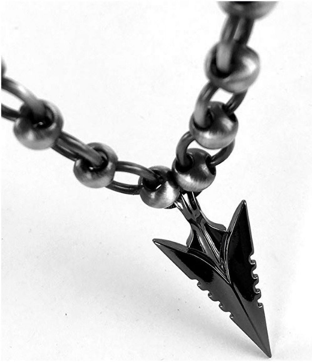Bico Australia Tribal Jewelry Arrowhead Set Pendant + 20" Link Chain