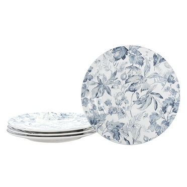 Bico Caprice Leaf 11 inch Dinner Plates, Set of 4, for Pasta, Salad, Maincourse, Microwave & Dishwasher Safe