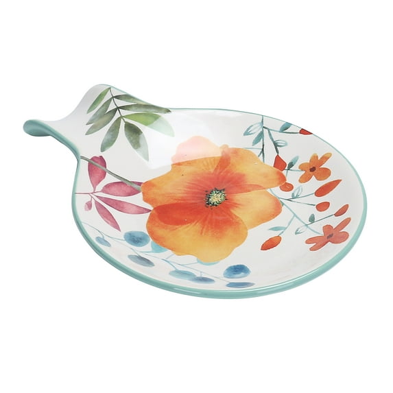 Bico Flower Carnival Ceramic Spoon Rest, House Warming Gift, Dishwasher Safe