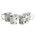 thumbnail image 1 of Bico Magnolia Floral Ceramic Mugs, Set of 4, for Coffee, Tea, Drinks, Microwave & Dishwasher Safe, 1 of 3
