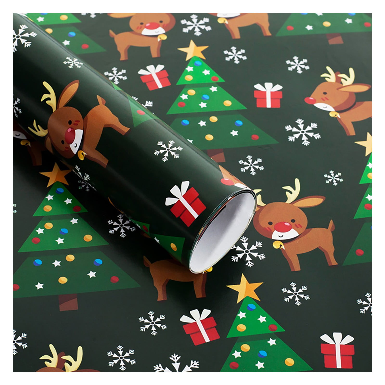 Bicoasu Christmas Wrapping Paper, Christmas Gift Wrapping Gift Colored ...