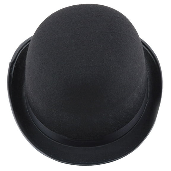 Bicoasu Halloween Bowler Hat Gentleman'S Hat Hat High Bowler Hat Performance Props Black