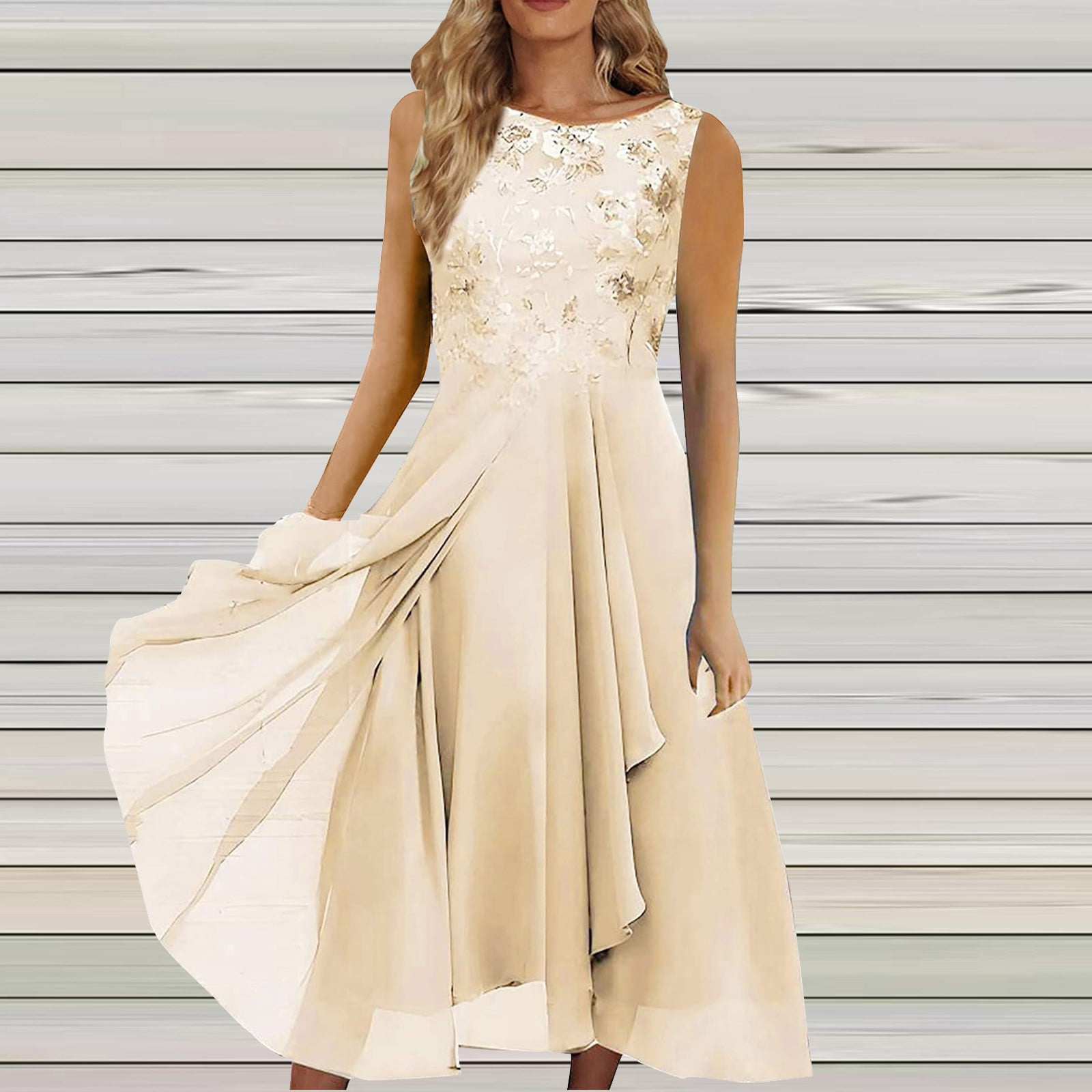 sleeveless mother of the bride dresses tea length