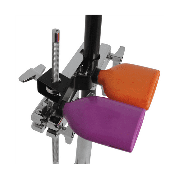 Bicolor Cowbell for Drum Set High and Low Tones Double Mounted Bell Kit Percussion Instruments Medium Size