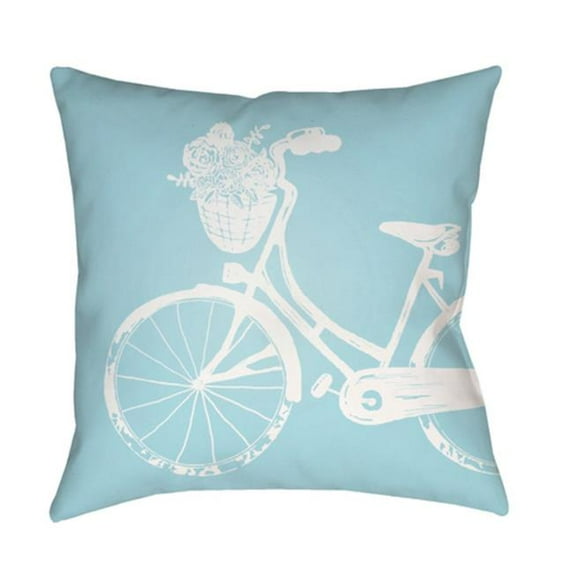 Surya LIL014-1818 Bicycle 18 x 18 x 4 in. Throw Pillow - Medium