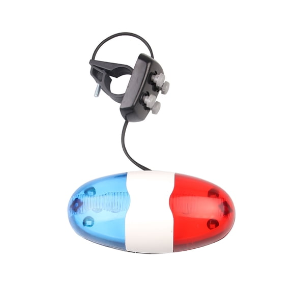 Bicycle 4 Tone Sounds Bell Police Car Light Electronic Horn Siren for Kid's Bike TAPDRA Spare Part