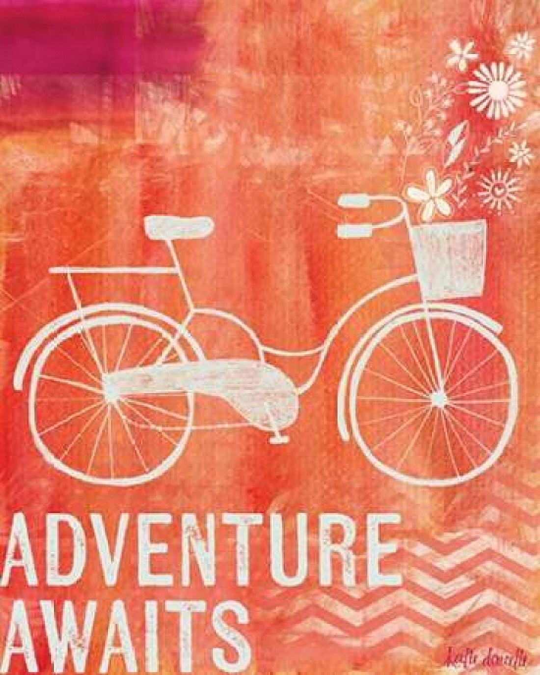 Bicycle Adventure Awaits Canvas Art - Katie Doucette (24 x 30)