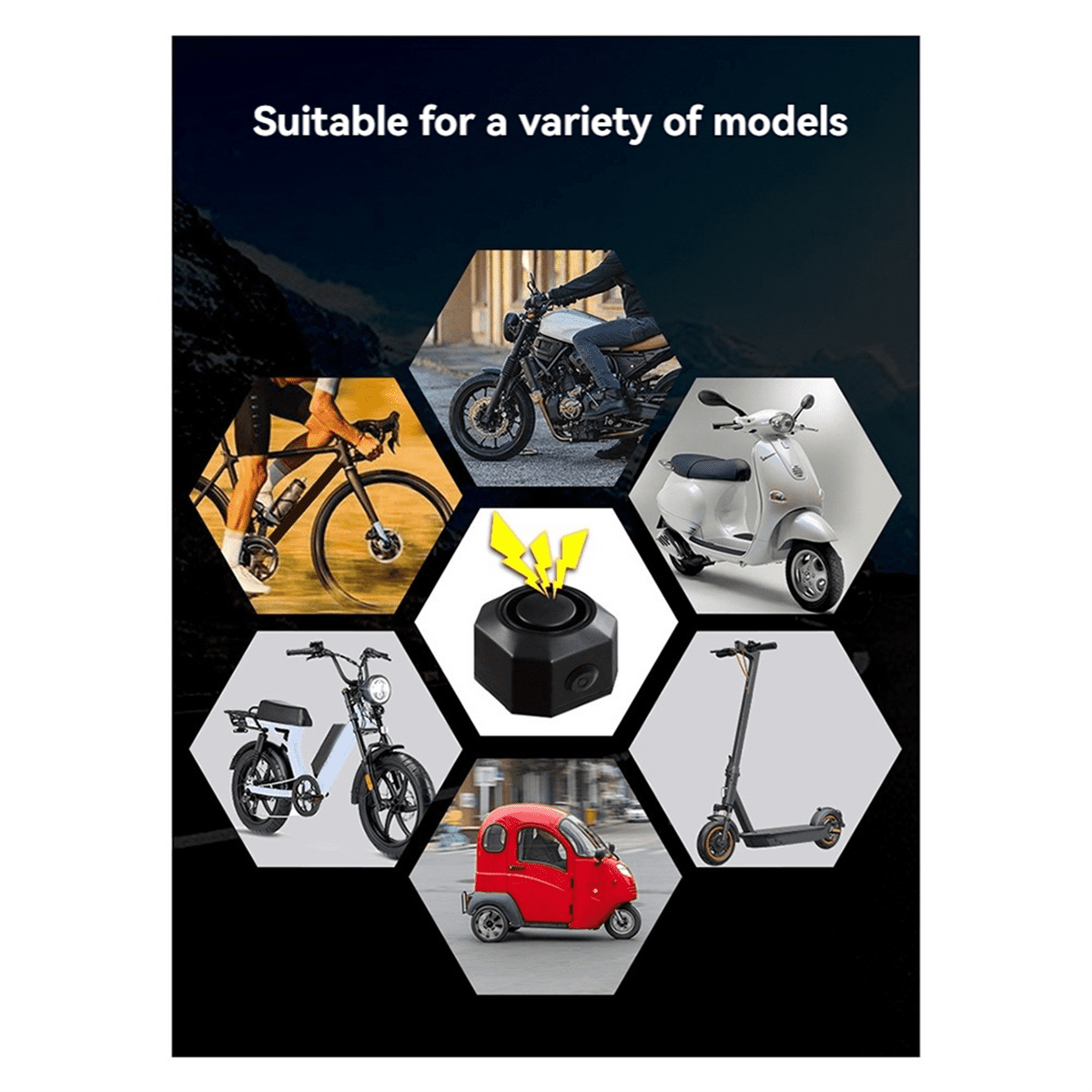 Bicycle Alarm System Rechargeable, AntiTheft Accessories,Vehicle Theft