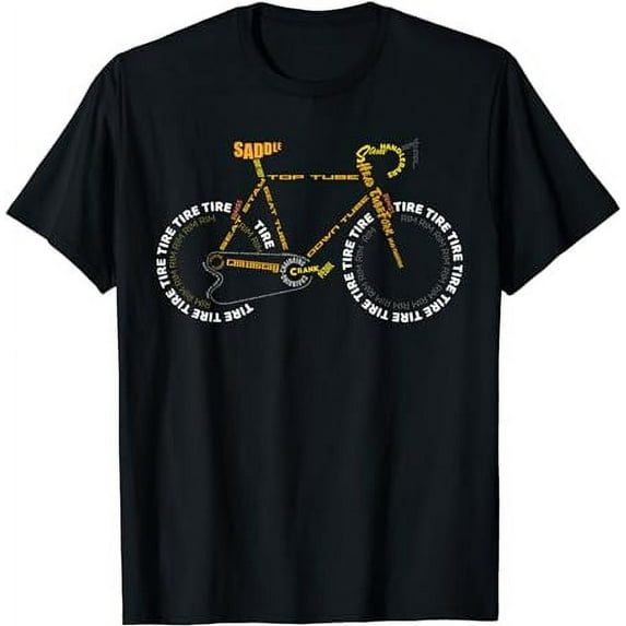 Bicycle Anatomy Shirt | Cute Cycling Is Life T-Shirt Gift T-Shirt