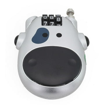 Bicycle And Motorcycle Wire Rope Lock Retractable Helmet Lock Password Lock Style One