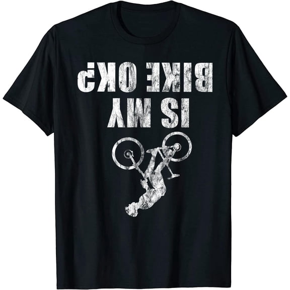 Bicycle BMX Mountain Bike Funny Men's Short Sleeve T-Shirt Black Casual Tee