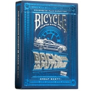 Bicycle Back To The Future Premium Playing Cards, 1 Deck Blue and Silver