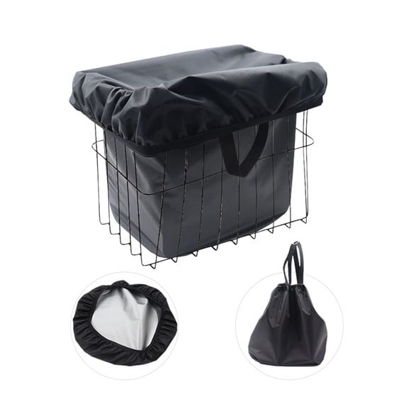 Bicycle Basket Rain Cover Waterproof Adjustable Bike Organizer