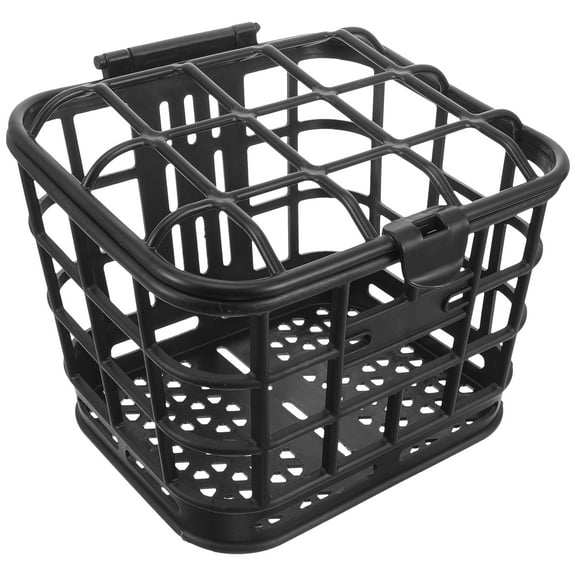 Raindrops 1Set Mountain Bike Basket for Adults Cycling Storage Part Black Plastic Rectangular Stable Installation