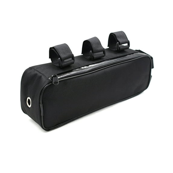Bicycle Beam Bag Battery Controller Hanging Fixed Tube Frame Bike Bag Li-Ion Storage Waterproof 32X9X10.5cm Cycling,1 x Electric Bicycle battery bag,Black
