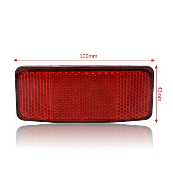 Bicycle Bike Safety Caution Reflector Disc Rear Pannier Rack Warning Light 2Hole