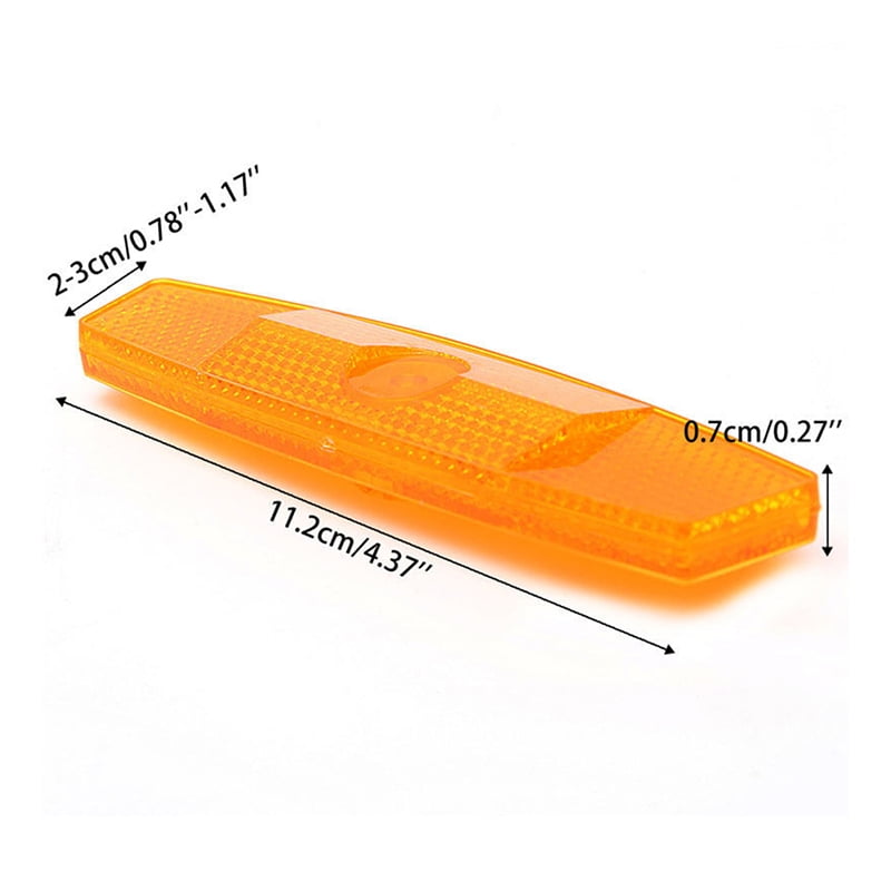 Bicycle Bike Wheel Reflector Safety Spoke Reflective Mount Vintage Clip