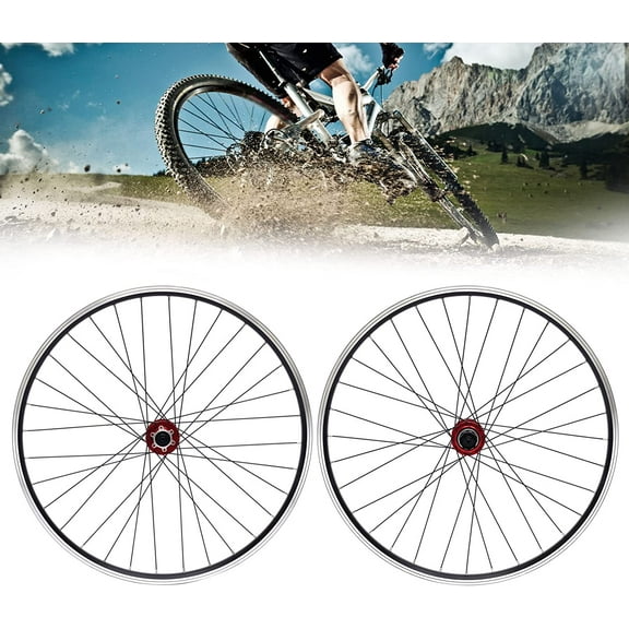Bicycle Bike Wheels, 700C Bike Wheel Front, Modern Magnesium Alloy Bike Wheel Set Compatible with Fixed-Gear Bicycles and Road Bicycles, 5 Spoke, Black