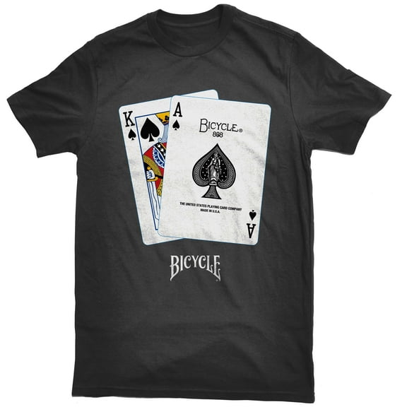 Bicycle Blackjack Men's Short-Sleeve Graphic T-Shirt, Sizes S-XL