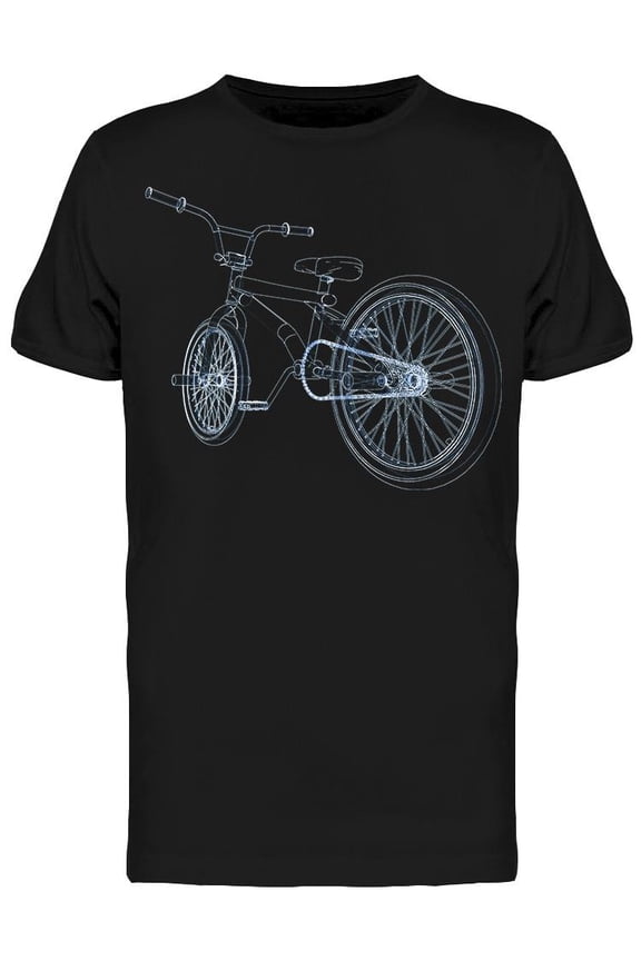 Bicycle Bmx 3d Style T-Shirt Men -Image by Shutterstock, Male Medium