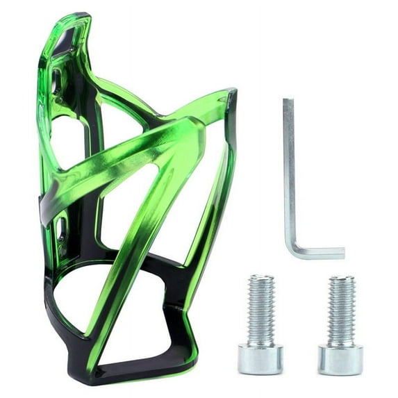 Bicycle Bottle Cages MTB Road Bike Water Bottle Holder Colorful Lightweight Cycling Bike Bottle Mount Rack Bicycle Accessories (Black Green)