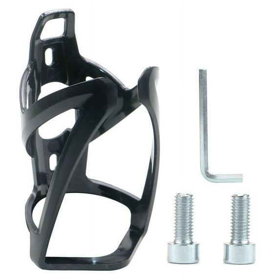 Bicycle Bottle Cages MTB Road Bike Water Bottle Holder Colorful Lightweight Cycling Bike Bottle Mount Rack Bicycle Accessories (Black)