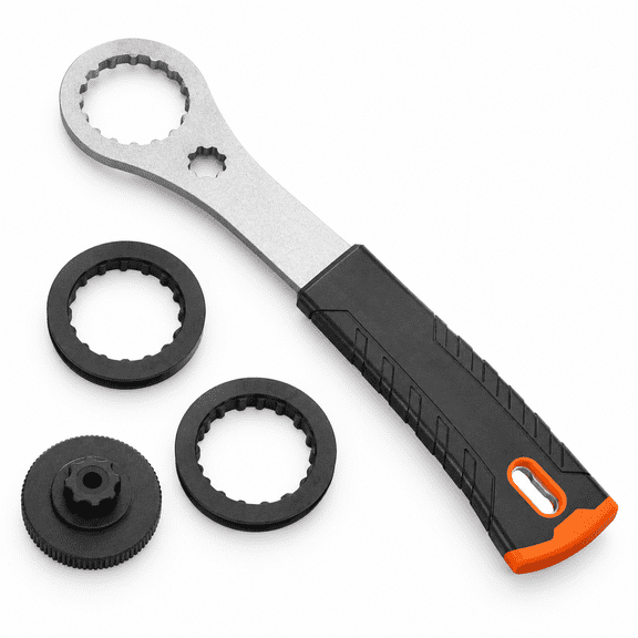 Bicycle Bottom Bracket Tool for Shimano Hollowtech II, 16-Notch 41mm BB Remover with Crank Cap Wrench