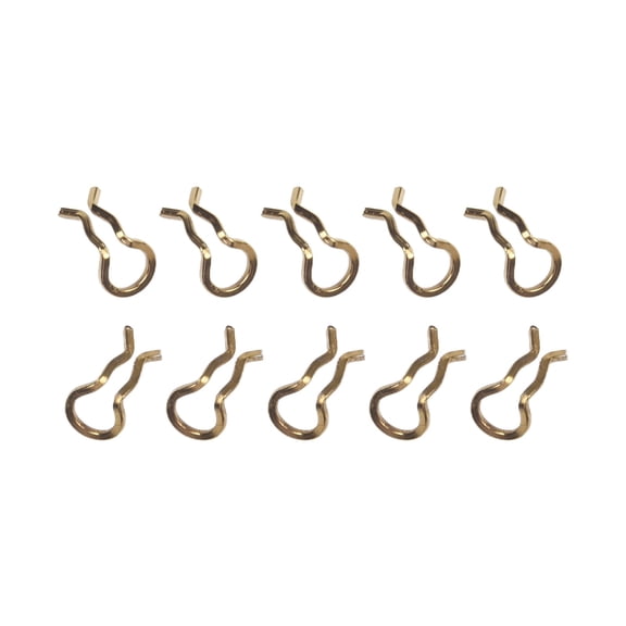 Bicycle Brake Pad Caliper Spring Clips 10 Pack Stainless Steel Retaining Clips Compatible for Shimano/XT/SLX/XTR/Formula for MEGA/Pad Pins Easy Install Black(Yellow)