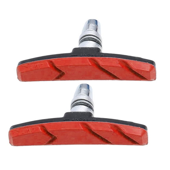 Bicycle Brake Set for Mountain and Road Bikes, Pair of Replacement Cycle Braking Components, Installation Tools Included, Red