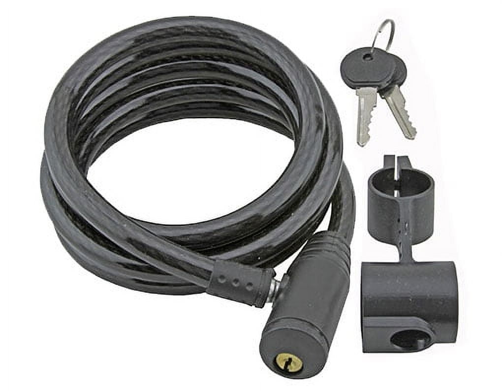 Bicycle Cable Lock 12mm x 72" 39706 Black.bike Cable